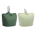 Premium Silicone Dog Treat Pouch with Magnetic Closure - Light Green
