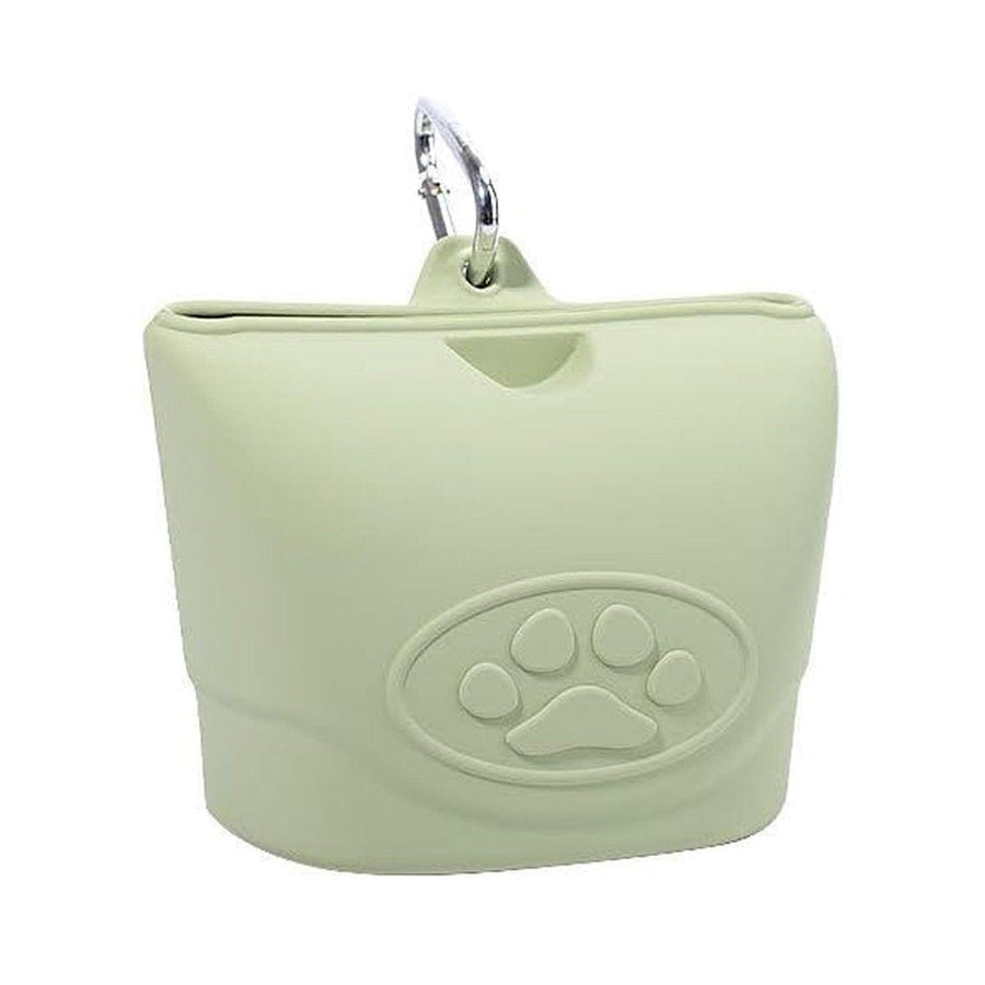 Premium Silicone Dog Treat Pouch with Magnetic Closure - Light Green