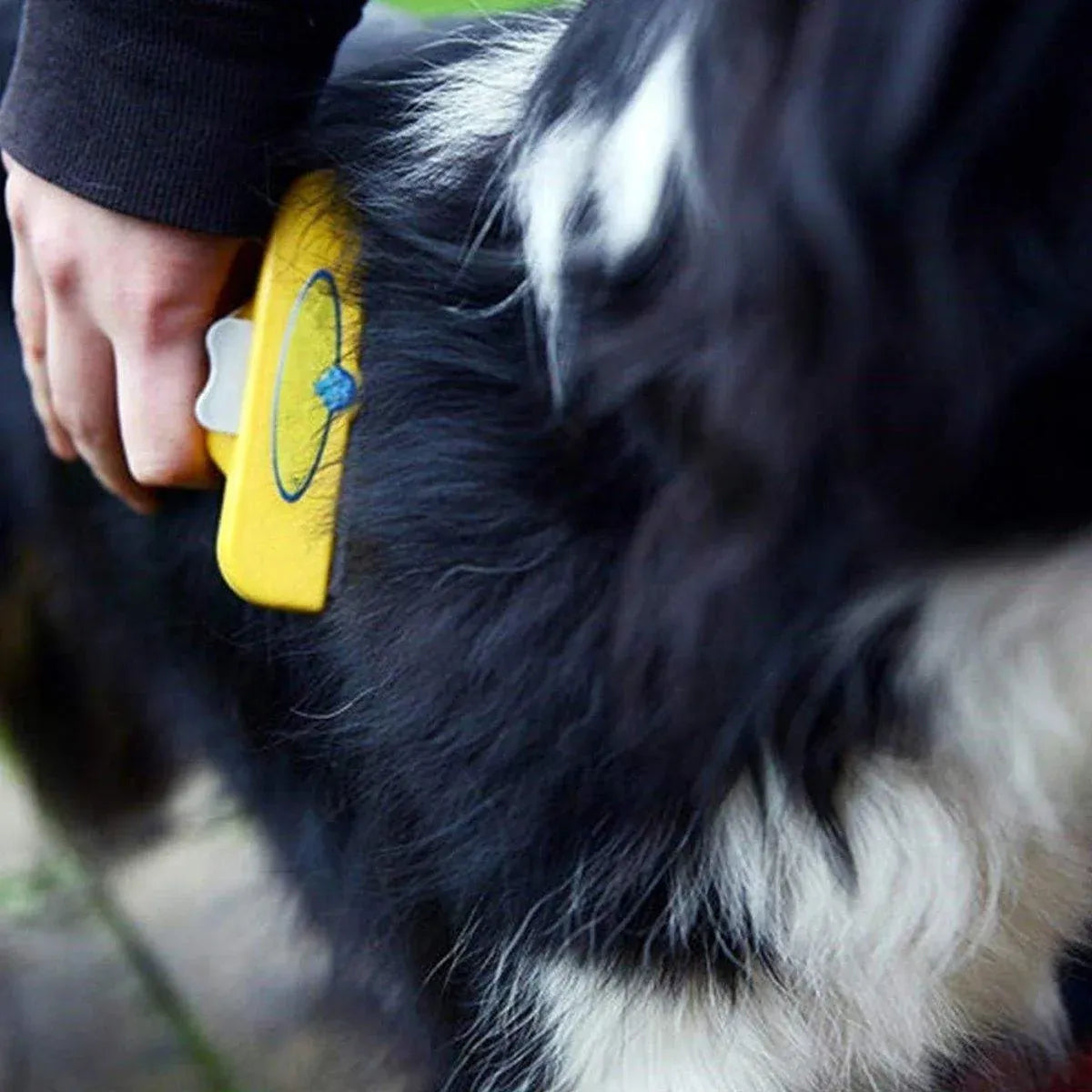 Premium Pet Hair Removal Brush Deshedding Tool - Yellow