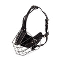 Premium Stainless Steel Basket Dog Muzzle - Black L