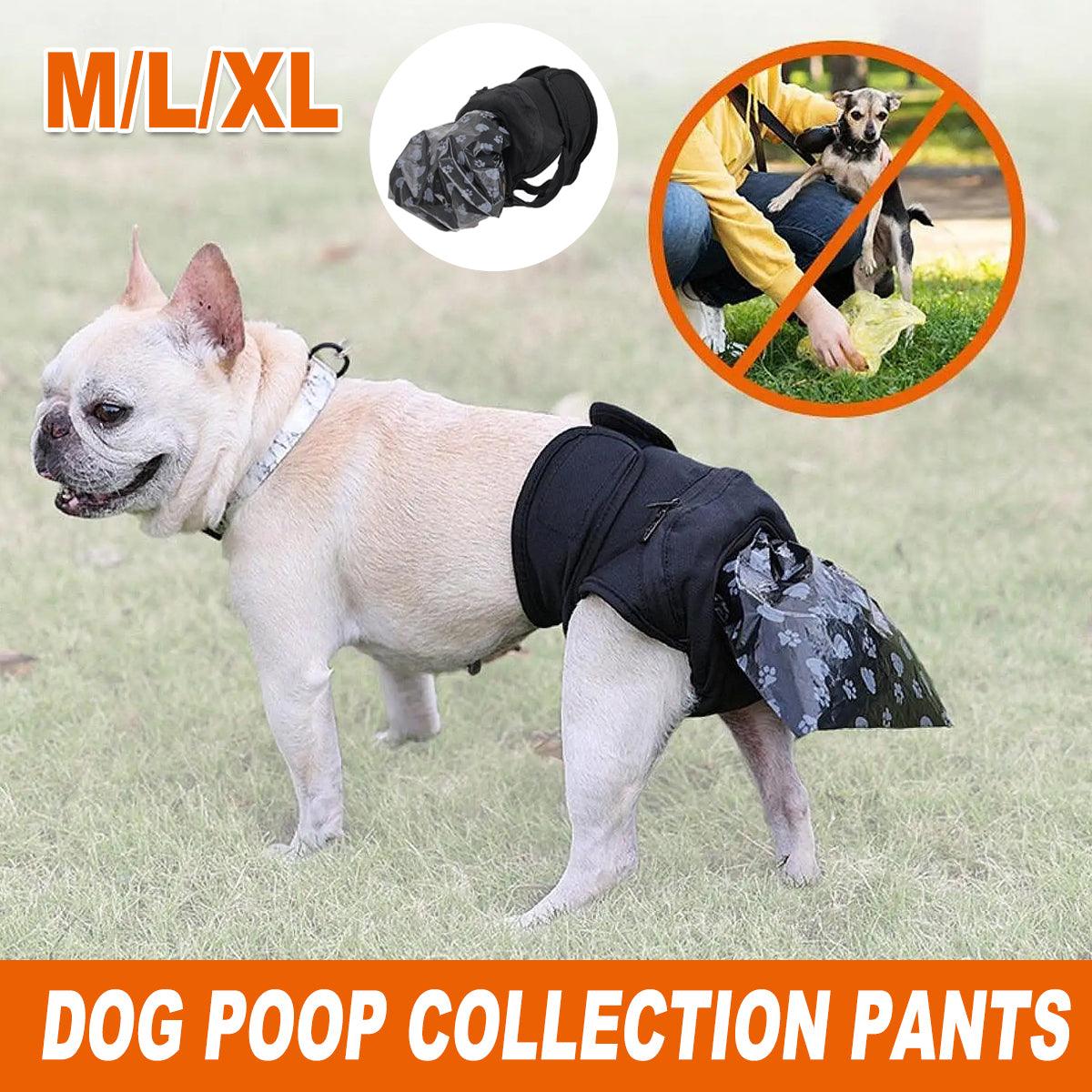 Dog Poop Collection Pants - Waterproof, Adjustable Fit, Size L