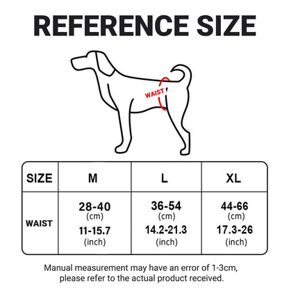 Dog Poop Collection Pants, Waterproof Mesh, Adjustable Fit, M Size