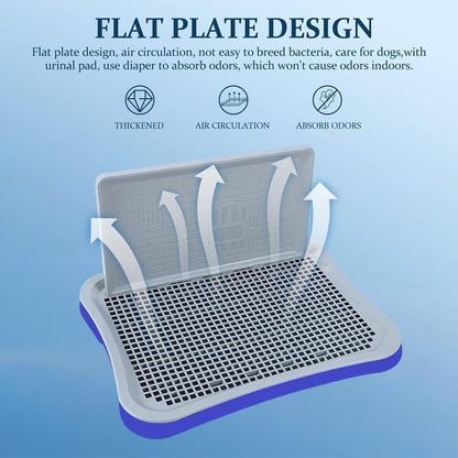 Indoor Dog Potty Trainer for Small & Medium Breeds - 51 x 39.5 cm, Black