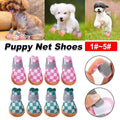 Premium Breathable Mesh Dog Shoes 4pcs - Pink Size 2