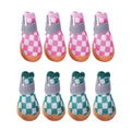 Premium Breathable Mesh Dog Shoes 4pcs - Pink Size 3