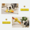 Plush Cartoon Duck Dog Toy - Interactive Squeaky Chew Toy 45cm - Green - SuperSaverAU - view 4