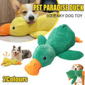 Plush Cartoon Duck Dog Toy - Interactive Squeaky Chew Toy 45cm x 38cm - Yellow - SuperSaverAU - view 1