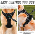 Premium Adjustable No-Pull Dog Harness with Reflective Strips - Black S