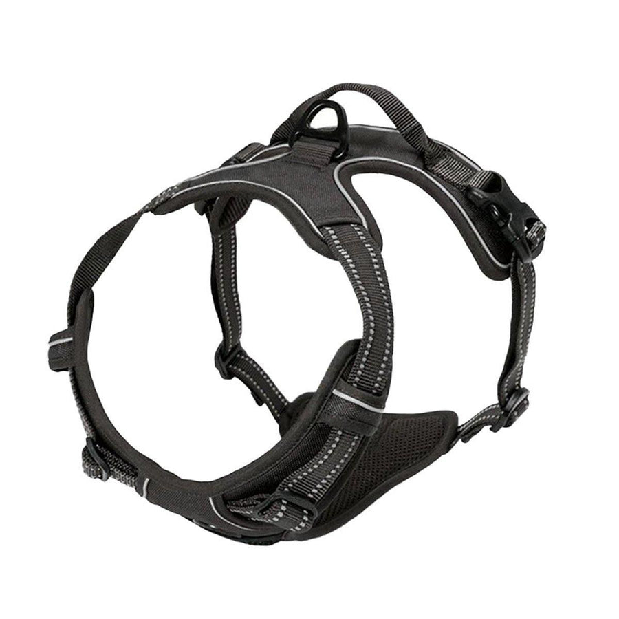 Premium Adjustable No-Pull Dog Harness with Reflective Strips - Black S