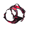 Premium Adjustable No-Pull Dog Harness with Reflective Strips - Red L