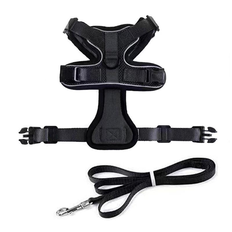 Premium Adjustable Pet Harness & Leash Set Reflective - S