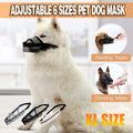 Premium Adjustable Dog Muzzle Breathable Nylon - Black XL