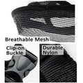 Premium Adjustable Dog Muzzle Breathable Nylon - Black XXS