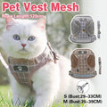 Premium Pink Mesh Pet Harness & Lead - S