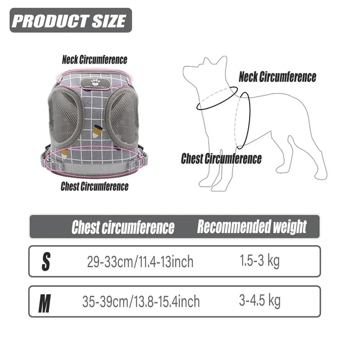 Premium Pink Mesh Pet Harness & Lead - S