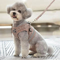 Premium Pink Mesh Pet Harness & Lead - S