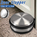 Premium Heavy Duty Rubber Door Stopper – Silver & Black