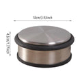 Premium Heavy Duty Rubber Door Stopper – Silver & Black