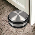 Premium Heavy Duty Rubber Door Stopper – Silver & Black