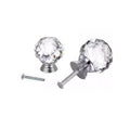 Crystal Glass Cabinet Knobs 40mm - 10Pcs, Round & Ball Shape, Includes Screws - SuperSaverAU - view 5