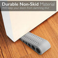 Premium Rubber Wedge Door Stoppers – Grey 3 Pack
