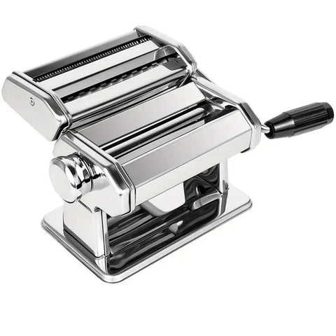 Premium Silver Manual Stainless Steel Noodle Maker Pasta Machine