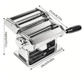 Premium Silver Manual Stainless Steel Noodle Maker Pasta Machine