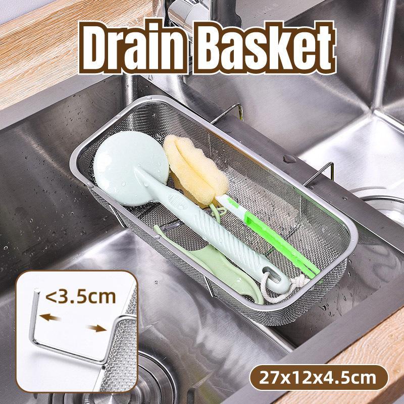 Premium Stainless Steel Sink Drainer Basket – 27 x 12cm