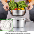Premium 201 Stainless Steel 3-in-1 Basin & Colander Set