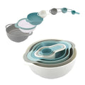 Premium 8 Piece Plastic Basin & Drain Basket Set