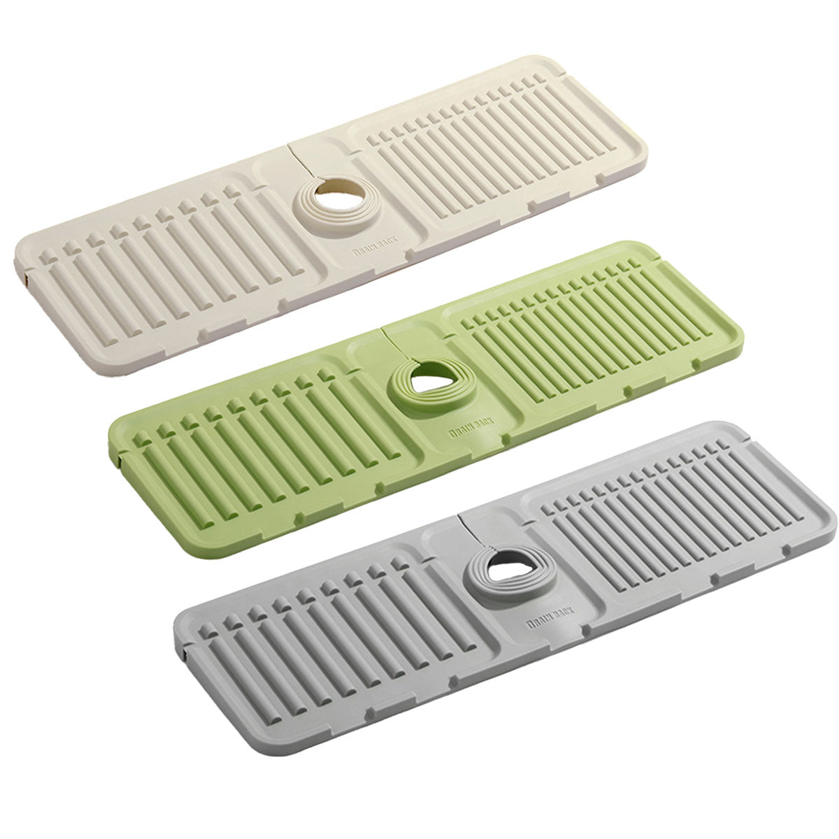 Premium Green Silicone Faucet Draining Pad Sink Splash Guard Mat 44.5x14cm