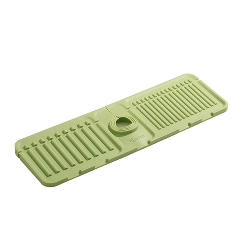 Premium Green Silicone Faucet Draining Pad Sink Splash Guard Mat 44.5x14cm