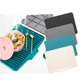 Silicone Dish Drying Mat Heat Resistant Draining Slope Pad for Kitchen Counter - Green - SuperSaverAU - view 5