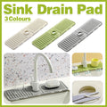 Premium Grey Silicone Faucet Draining Pad Sink Splash Guard Mat 44.5x14cm