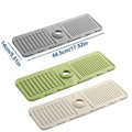 Premium White Silicone Faucet Draining Pad Sink Splash Guard Mat 44.5x14cm