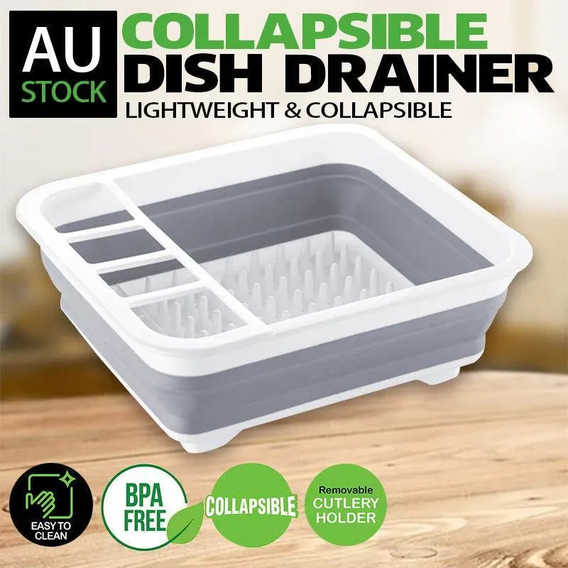 Premium Home Master 10L Collapsible Dish Drainer 34x28.5cm Camping Caravan