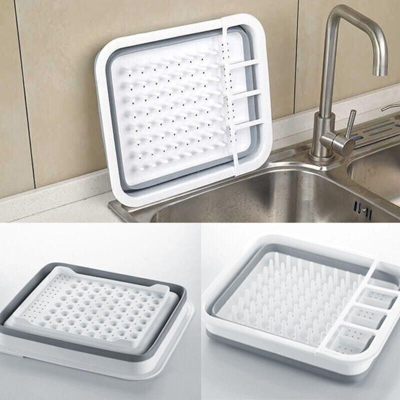 Premium Home Master 10L Collapsible Dish Drainer 34x28.5cm Camping Caravan