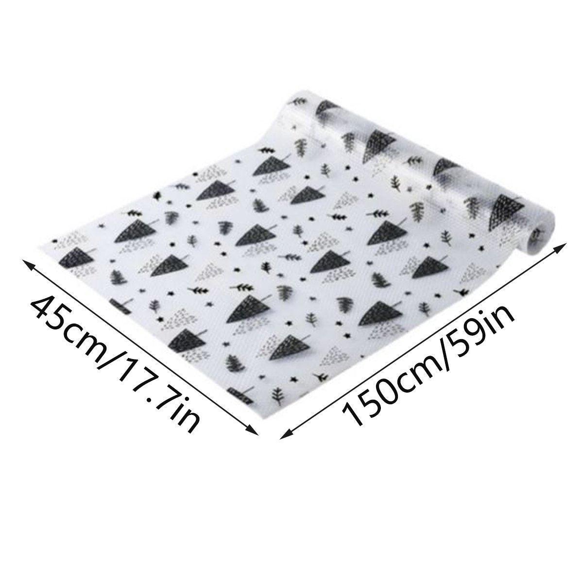 Household Drawer Liner Paper 45cm x 150cm - Grease & Moisture Proof, Stylish Designs