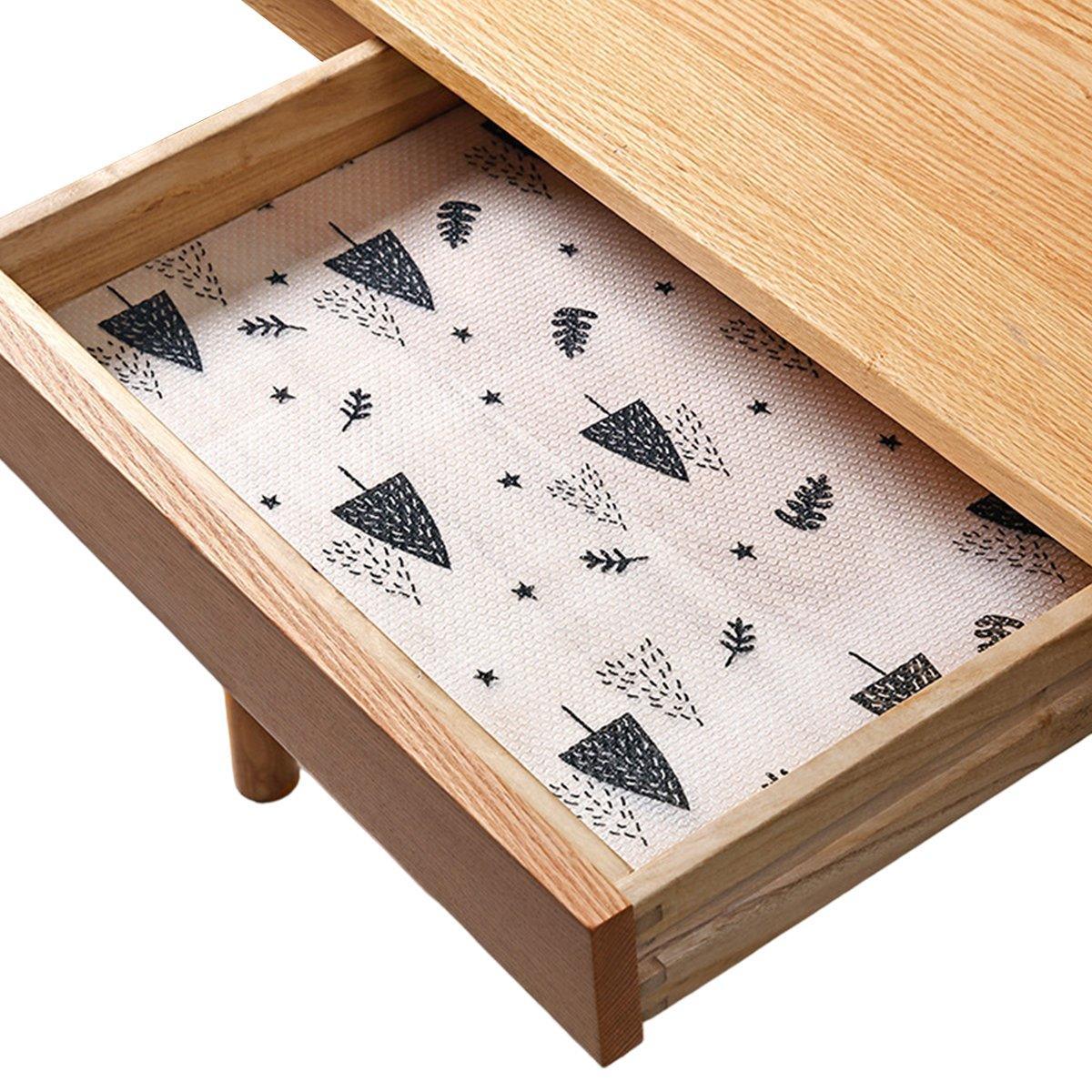 Household Drawer Liner Paper 45cm x 150cm - Grease & Moisture Proof, Stylish Designs
