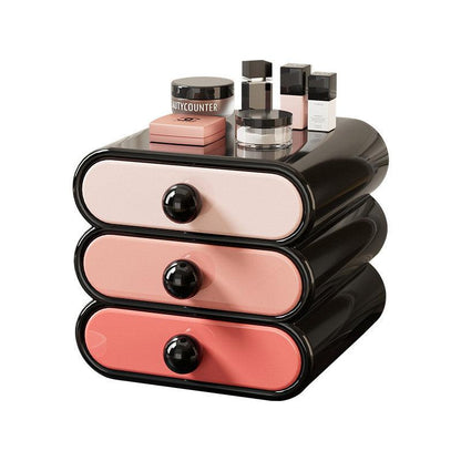 3-Tier Drawer Cosmetic Organizer for Makeup - White