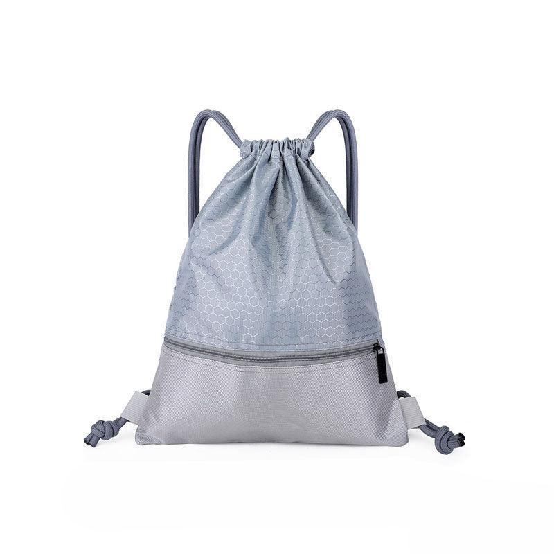Premium Nylon Drawstring Backpack Sport Bag – Black