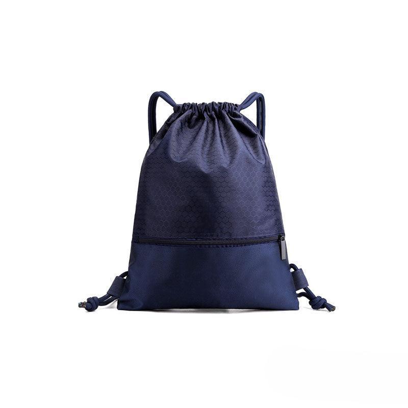 Premium Nylon Drawstring Backpack Sport Bag – Black