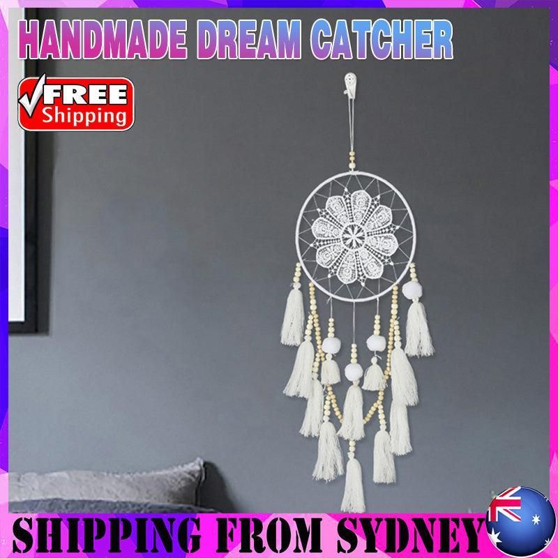 Premium Handmade Macrame Dream Catcher Wall Hanging – White 65cm