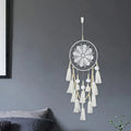 Premium Handmade Macrame Dream Catcher Wall Hanging – White 65cm