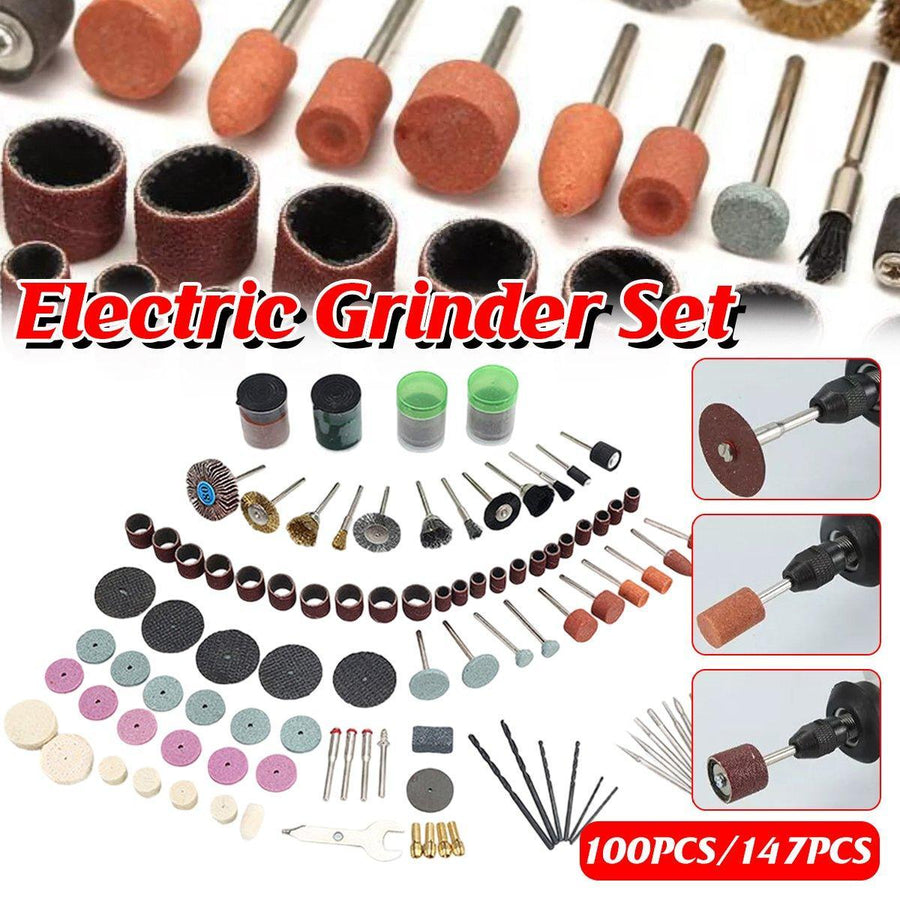 Premium Rotary Tool Accessory Set for Grinding & Polishing - 147 Pieces
