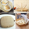 Premium Bamboo Food Storage Basket – with Mesh Cover