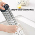 Multifunctional Stainless Steel Draining Rack Folding Sink Organizer for Kitchen - 580 x 400mm - SuperSaverAU - view 2