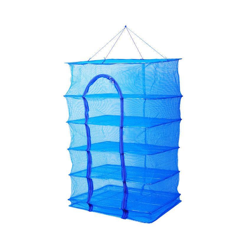 Air Drying Net Vegetable Dehydrator 5 Tiers 50x50x100cm - Portable, Durable, Folding