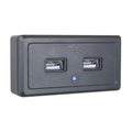 Premium Dual USB Car Charger Socket Panel 12V 24V 5V 3.1A