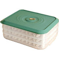 Premium 4 Layer Dumpling Storage Container – Green